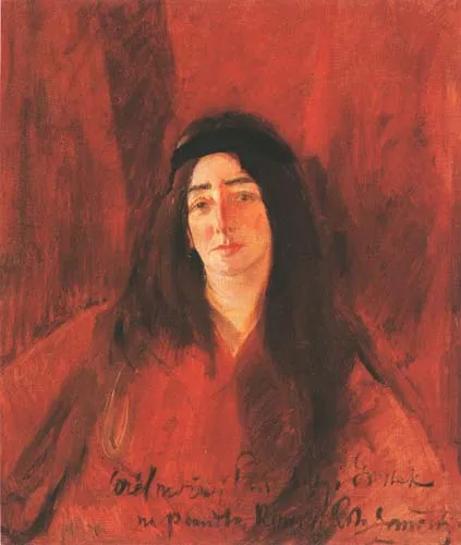 Konrad Krzyżanowski, Portret kobiety w czerwieni...