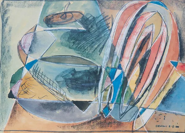 Bogusław Szwacz, Kompozycja abstrakcyjna, 1950