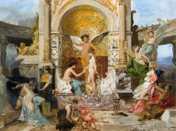 Henryk Siemiradzki, PROJEKT KURTYNY DLA TEATRU im. SŁOWACKIEGO W KRAK