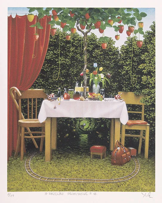 Jacek Yerka, Drzewko poziomkowe II, 1995