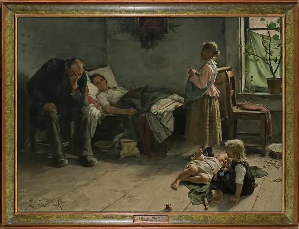 Zdzisław Jasiński, CHORA MATKA, 1889
