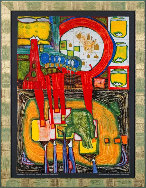 Friedensreich Hundertwasser, Czerwony język..., 1996