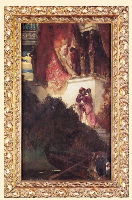 Wilhelm Menzler, SPOTKANIE W PARKU, 1873