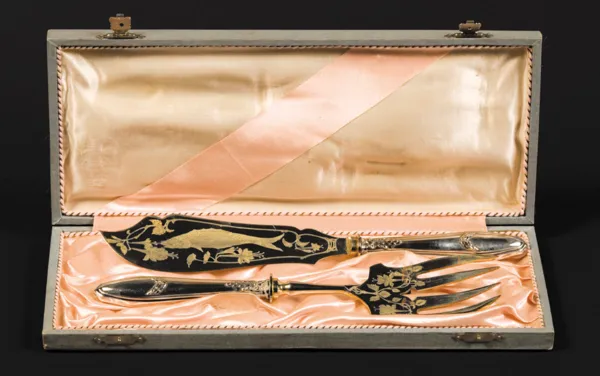 Autor nierozpoznany, ŁOPATKA I WIDELEC DO RYB, II poł. XIX w.