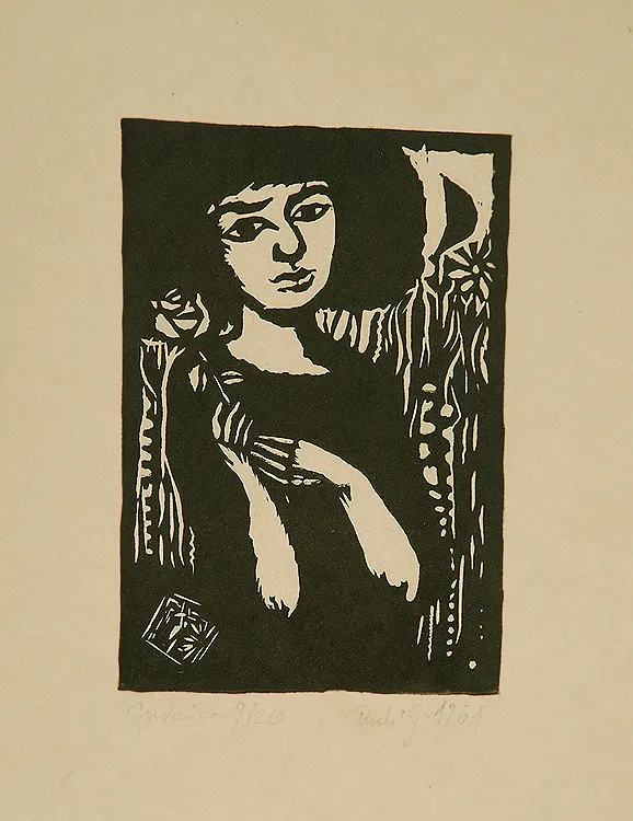 Jerzy Duda Gracz, Dziewczyna z różą, 1964