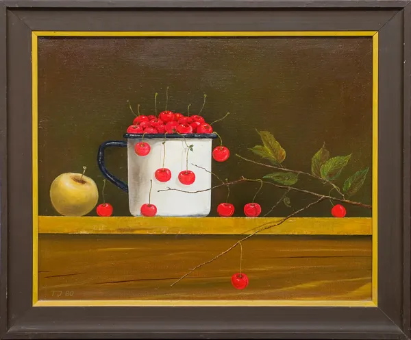 Jan Trojan, Martwa natura z wiśniami, 1980
