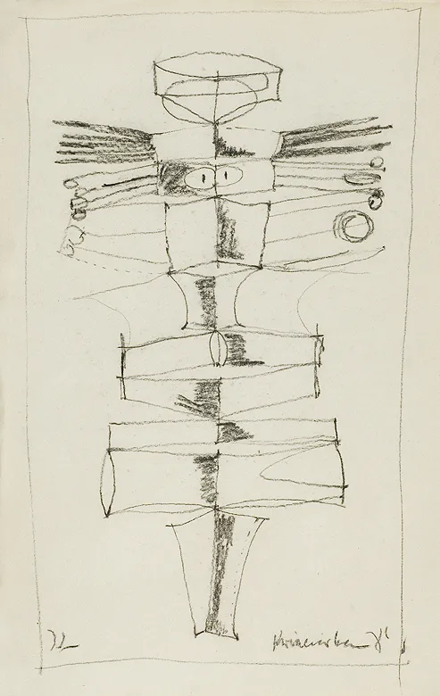 Alfons Mazurkiewicz, Szkic kompozycji, 1971
