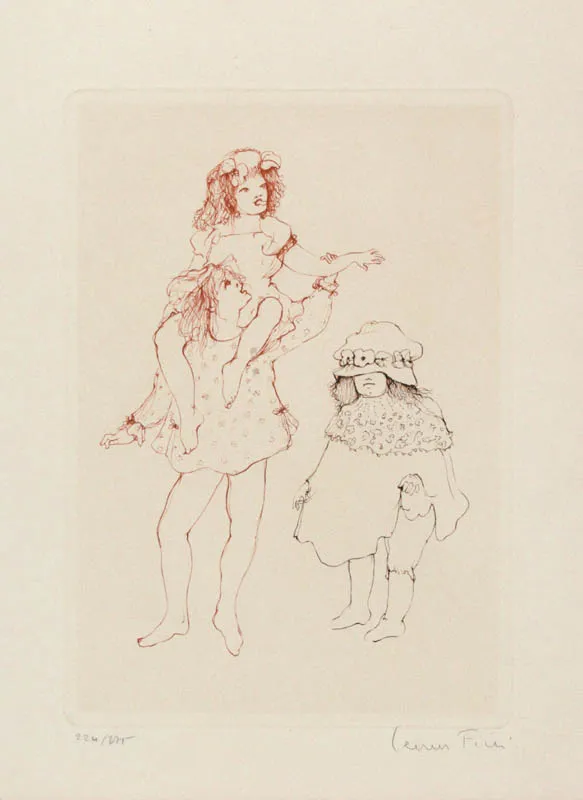 Leonor Fini, Trzy dziewczynki bawiące się