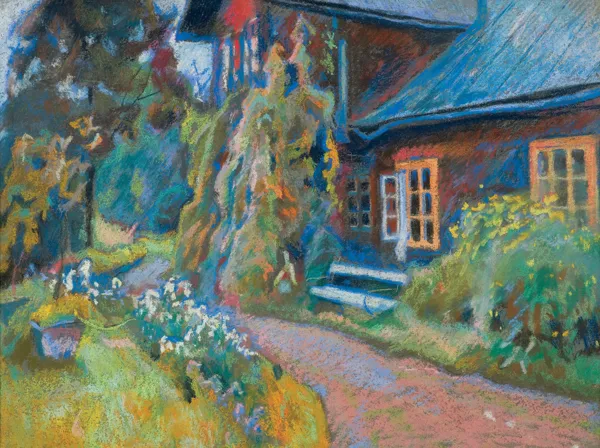 Stanisław Kamocki, DWOREK WŚRÓD ZIELENI, ok. 1915