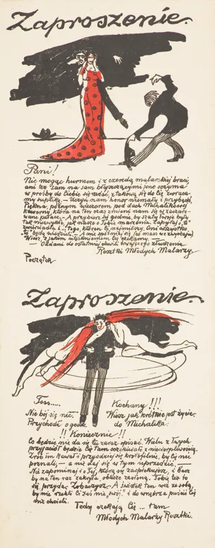 Karol Frycz, Podwójne Zaproszenie dla Pani i Pana, ok. 1910