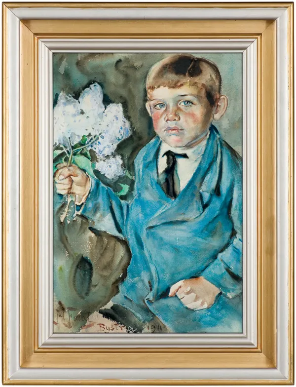 Julian Fałat, CHŁOPIEC Z GAŁĄZKĄ BZU, 1911