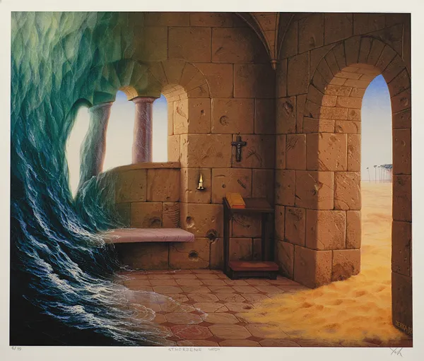 Jacek Yerka, STWORZENIE WODY, 1988