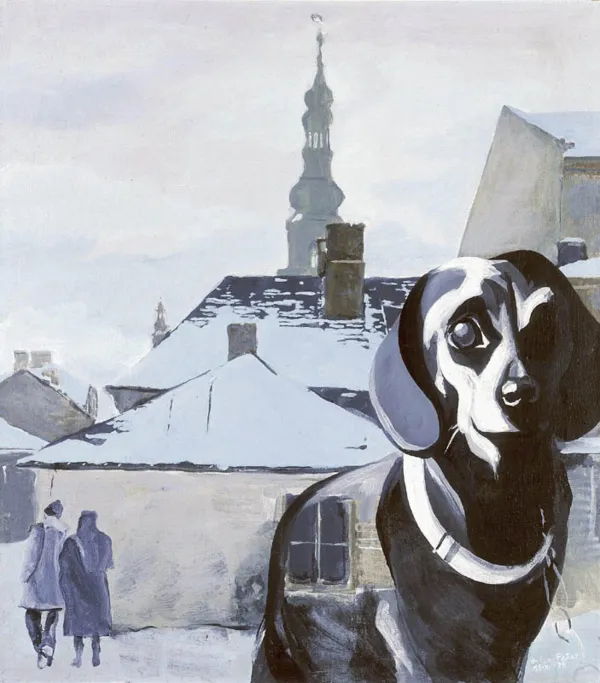 Antoni Fałat, Portret psa, 1979