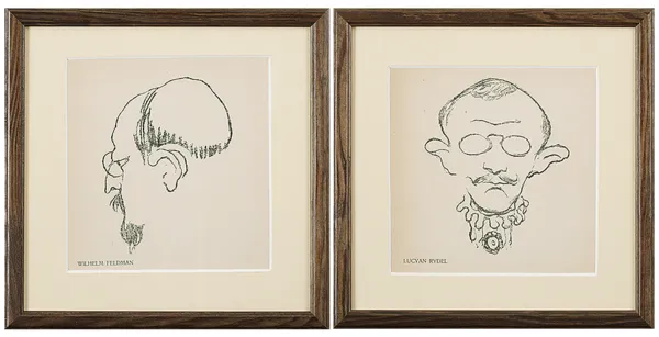 Kazimierz Sichulski, Para karykatur: Wilhelm Feldman i Lucjan Rydel