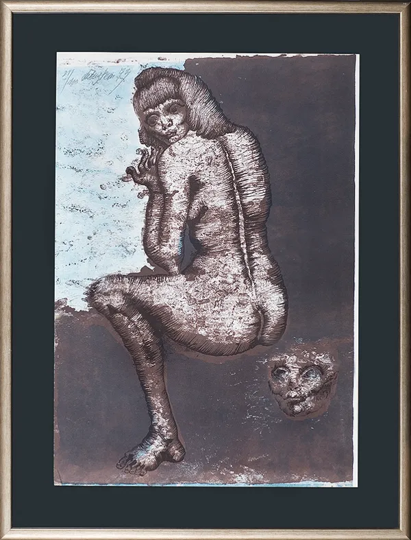 Jan Lebenstein, Siedzący akt, 1973