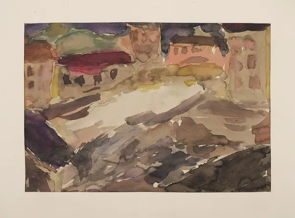 Alfons Mazurkiewicz, Plac w miasteczku, 1951