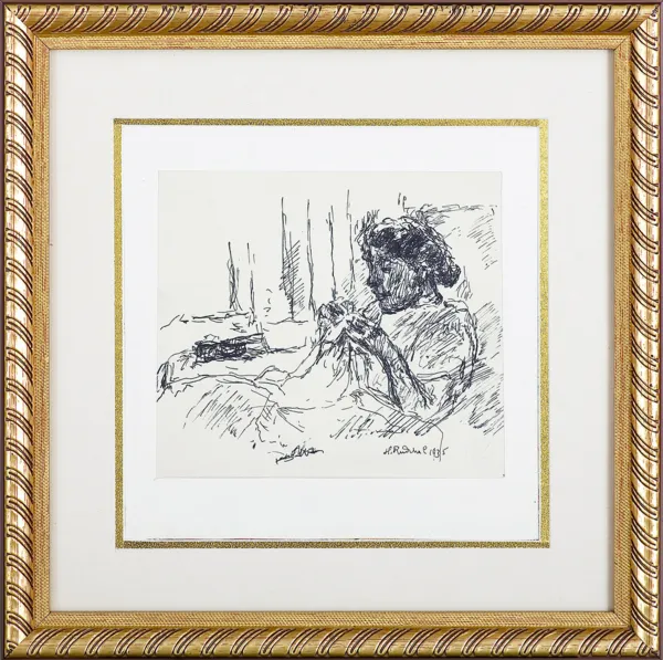 Hanna Rudzka-Cybisowa, Szyjąca, 1935