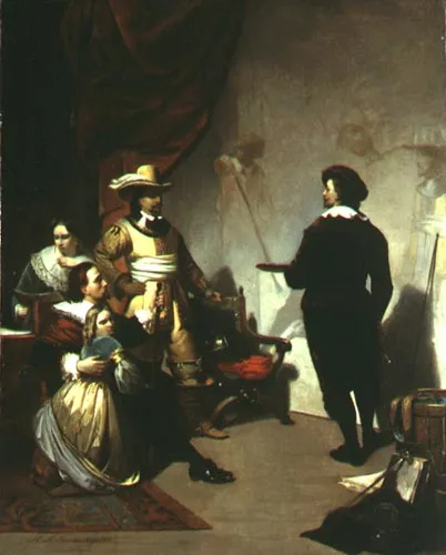 Hendrik Hollander, W pracowni malarza