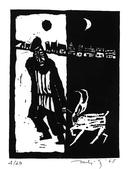 Jerzy Duda Gracz, Żyd z kozą, 1965