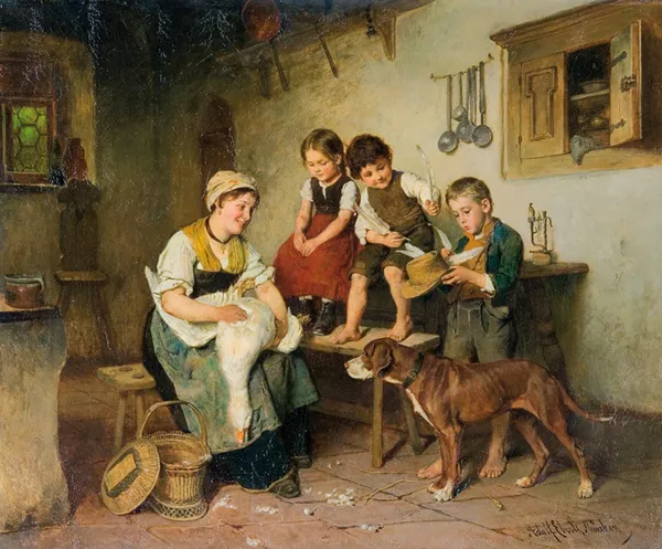 Adolf Eberle, NOWE PIÓRA DO KAPELUSZA, ok. 1890