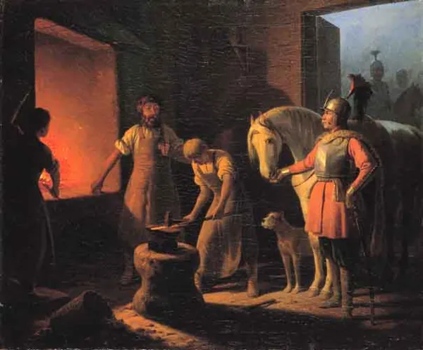 January Suchodolski, W kuźni, 1860-1869