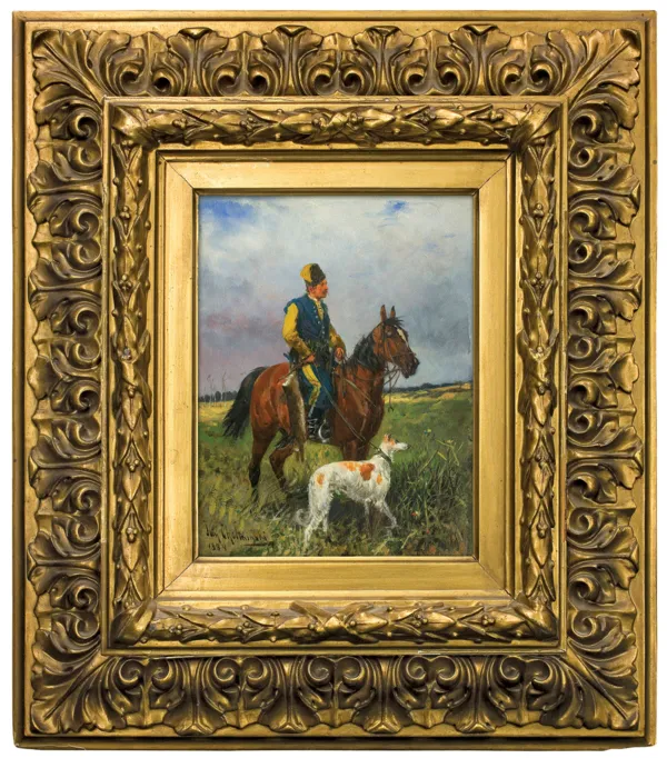 Jan Chełmiński, PO POLOWANIU, 1884