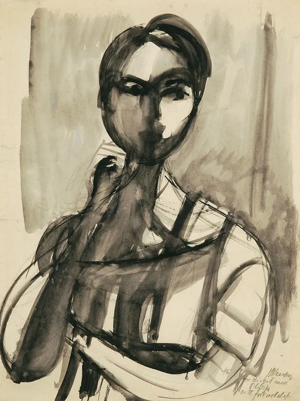 Zygmunt Menkes, PORTRET ŻONY ARTYSTY, ok. 1940