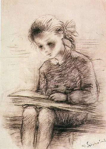 Menasze Seidenbeutel, Dziewczynka z książką