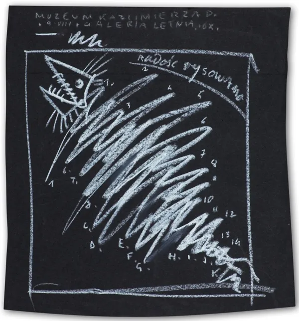 Franciszek Starowieyski, SZKIC PLAKATU DO WYSTAWY RADOŚĆ RYSOWANIA