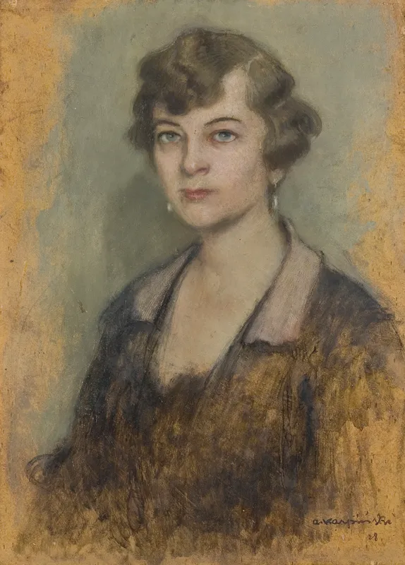 Alfons Karpiński, PORTRET DAMY, 1928 
