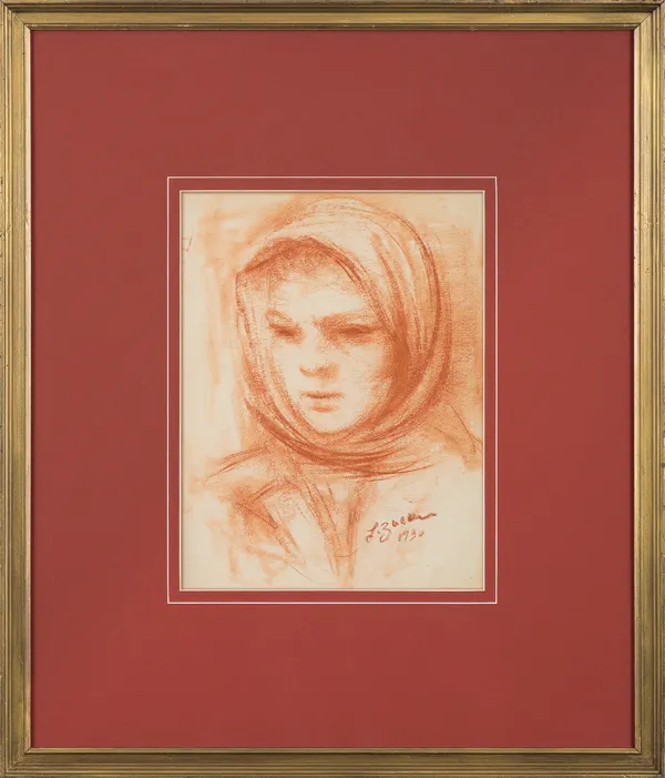 Jakub (Jacques) Zucker, DZIEWCZYNA W CHUSTCE, 1930