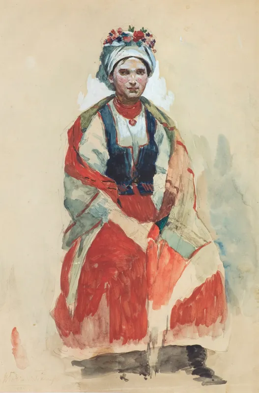 Włodzimierz Tetmajer, PORTRET ŻONY, 1890