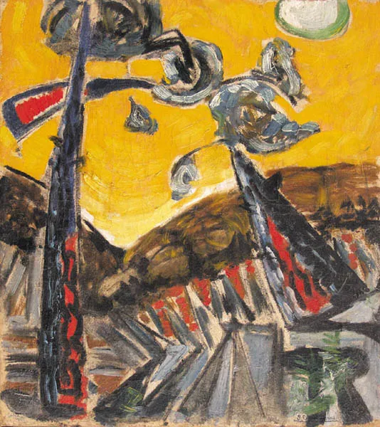 Stefan Gierowski, PEJZAŻ, 1949