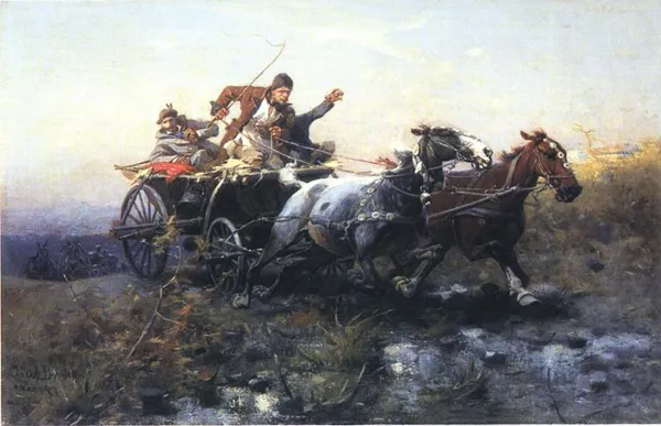 Józef Brandt, Rozpędzony zaprzęg