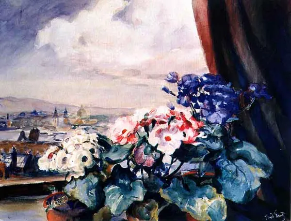 Teodor Grott, Kwiaty w oknie