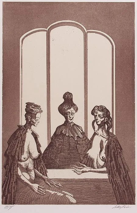 Jan Lebenstein, Trzy postaci za stołem