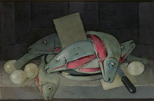 Kiejstut Bereźnicki, Martwa natura z rybami w szarościach