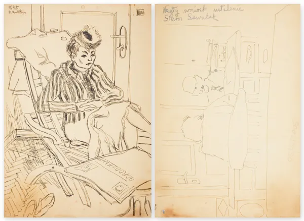 Erna Rosenstein, Kobieta w fotelu, 1945