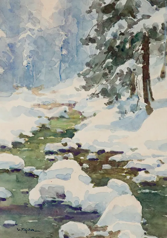 Henryk  Sajdak, POTOK ZIMĄ