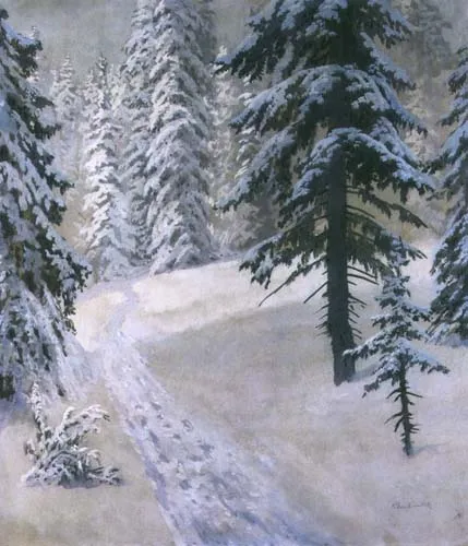 Konstanty Mackiewicz, Las zimą