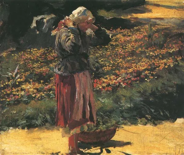 Leon Wyczółkowski, W zachodzącym słońcu