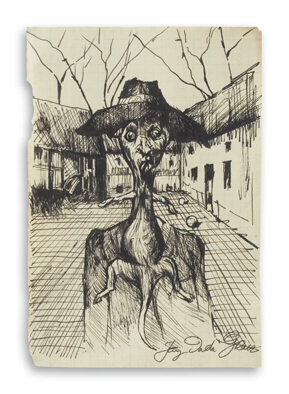 Jerzy Duda Gracz, Na tle dworku