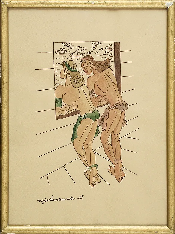 Maja (Maria) Berezowska, Para, 1955