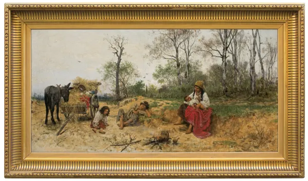 Franciszek Streitt, CYGANIE PRZY OGNISKU