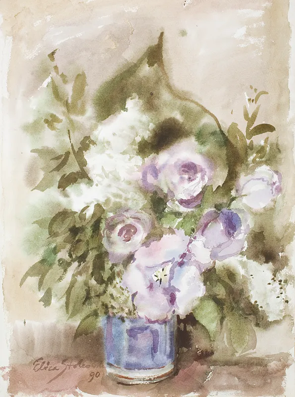 Eliza  Stokowska, Kwiaty, 1990