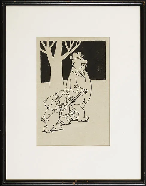 Henryk Derwich, Na spacerze z wnukami, 1982