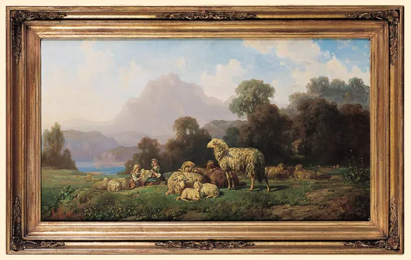 Louis Ludwig Reinhardt, OWCE NA PASTWISKU W GÓRACH