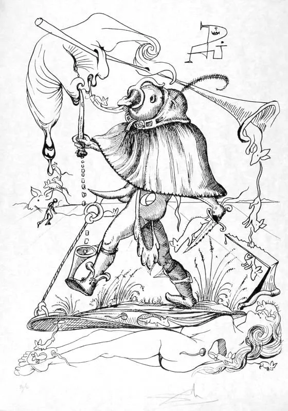 Salvador Dali, Ilustracja 20 z teki les songes...