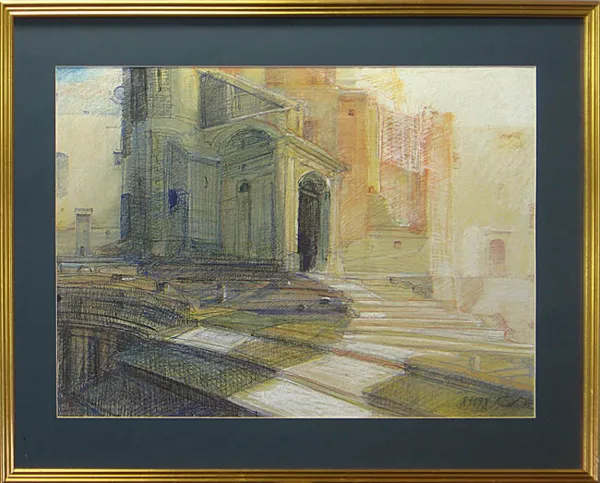 Autor nierozpoznany, Widok architektury barokowej