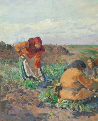 Leon Wyczółkowski, Kopanie buraków, 1911